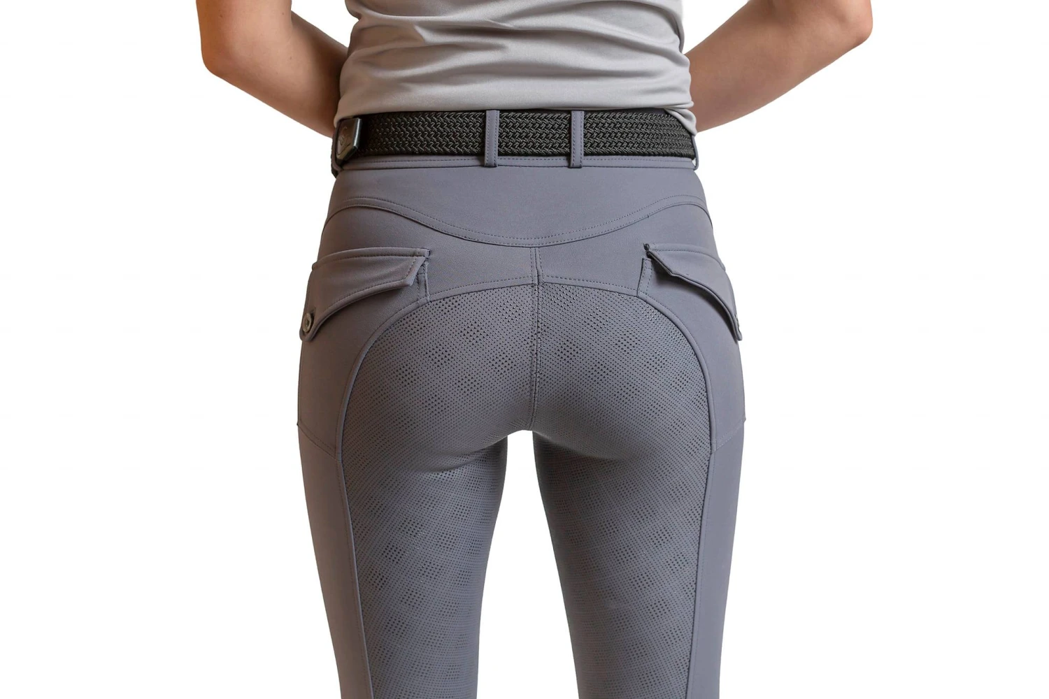 SALE: Grey Lauren Breech By QJ Riding Wear 6 SALE: Grey Lauren Breech By QJ Riding Wear - Image 4
