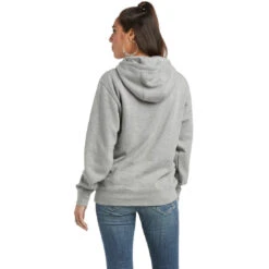 Hoodie Ariat Real Arm Logo Heather Grey W22 Ladies -Ride Strong Shop Ariat Hoodie Real Arm Logo Heather Grey W22 Ladies 4 61c70d17 dc0b 4aec 84de bda45b628706