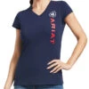 Tee Shirt Ariat Vertical Logo Navy Sp22 Ladies 1 Tee Shirt Ariat Vertical Logo Navy Sp22 Ladies -Ride Strong Shop Ariat Tee Shirt Vertical Logo Navy Sp22 Ladies 0578fd6d 342b 4071 81b2 8ec6542ecb9b