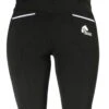 CoolMax Black Breeches In Sizes 6 To 28 - No Silicone -Ride Strong Shop Back View Black Breeches CoolMax Plum Tack