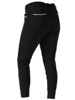 CoolMax Black Breeches In Sizes 6 To 28 - With Silicone Seat Grip -Ride Strong Shop Black CoolmaxBreeches