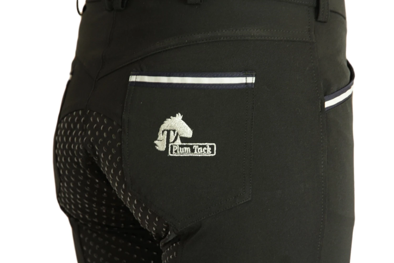 CoolMax Jodhpurs In Sizes 6 To 28, In Black With Silicone Seat Grip 14 CoolMax Jodhpurs In Sizes 6 To 28, In Black With Silicone Seat Grip - Image 12