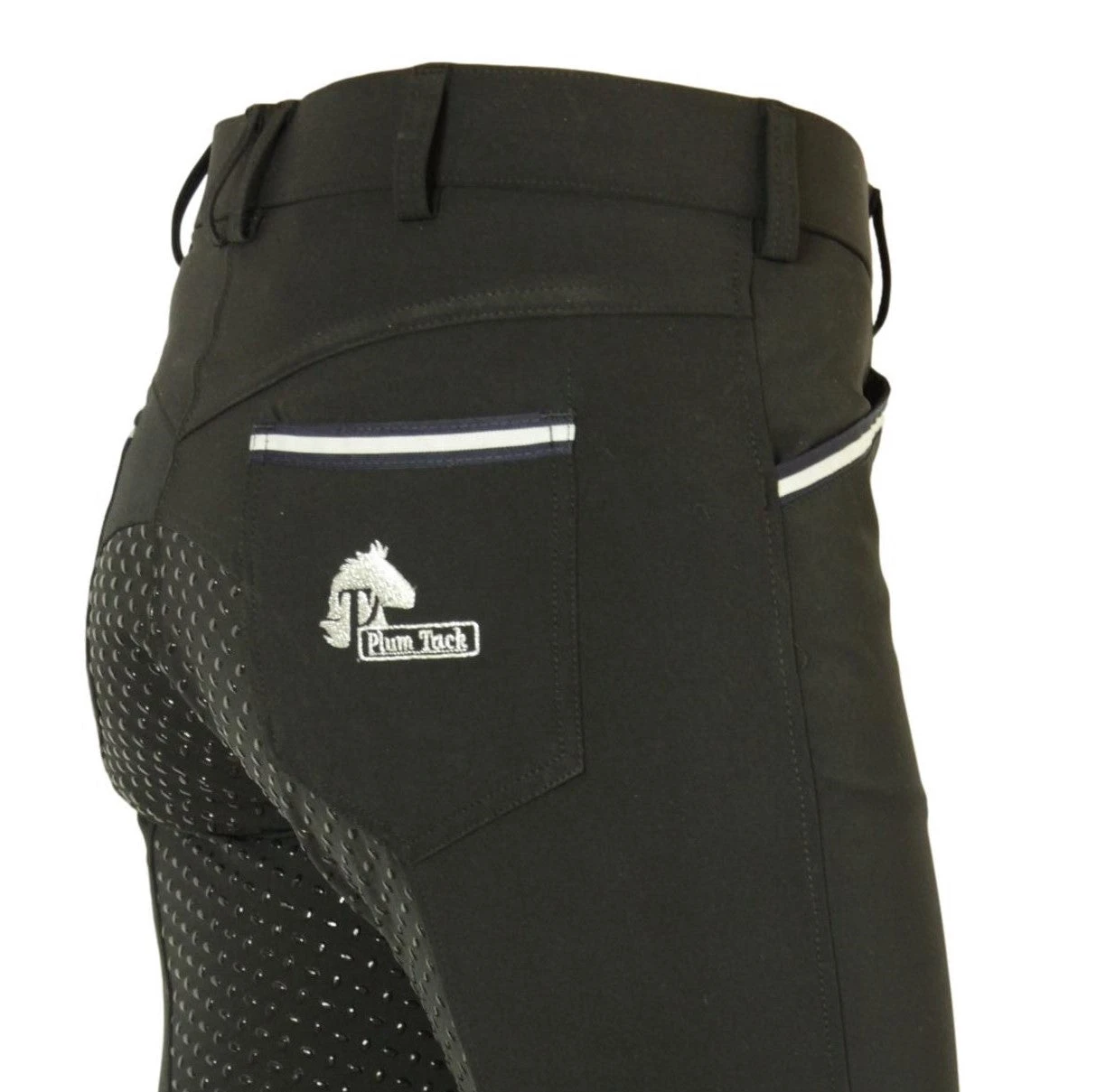 CoolMax Jodhpurs In Sizes 6 To 28, In Black With Silicone Seat Grip 4 CoolMax Jodhpurs In Sizes 6 To 28, In Black With Silicone Seat Grip - Image 2