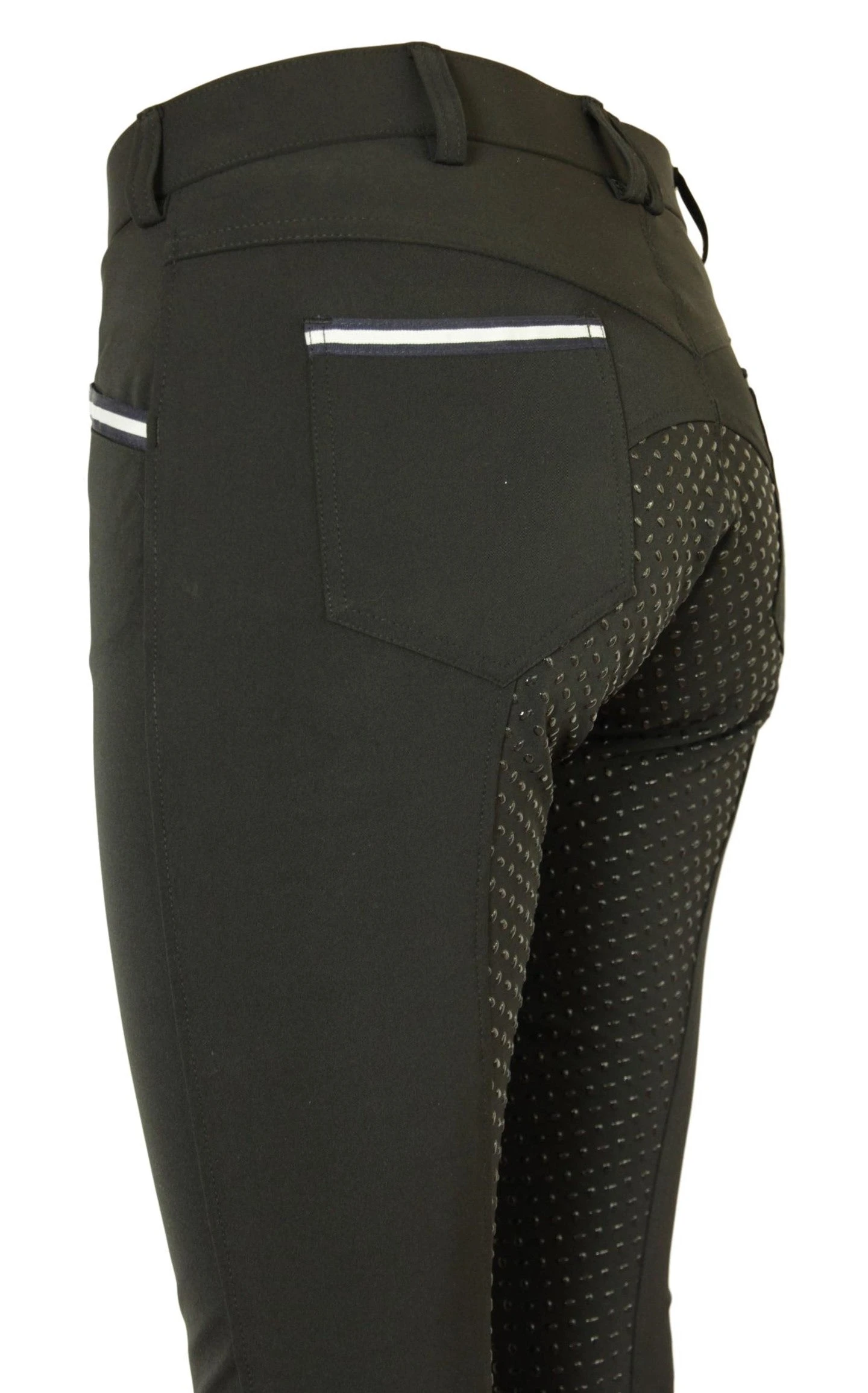 CoolMax Jodhpurs In Sizes 6 To 28, In Black With Silicone Seat Grip 10 CoolMax Jodhpurs In Sizes 6 To 28, In Black With Silicone Seat Grip - Image 8