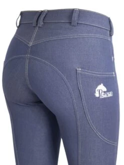 Denim Jodhpurs With Phone Pocket And NO Silicone