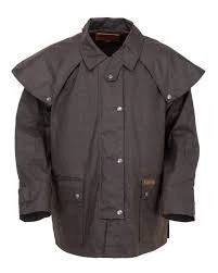 Oilskin Outback Short Coat Brown