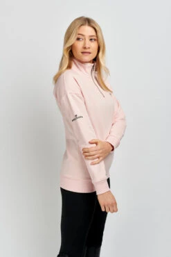 Mochara Half Zip Sweatshirt -Ride Strong Shop Pinkhalfzipmain 1000x 677df5c3 0926 4a92 80c4 3fd62fb22b15