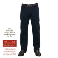 Moleskins Thomas Cook Straight Leg Navy Mens