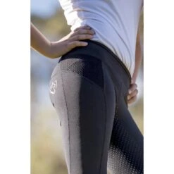 BARE Equestrian Performance Riding Tights For Black Riders -Ride Strong Shop bare equestrian performance riding tights black rider southern sport horses 5