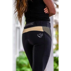 BARE Equestrian Lemon Performance Riding Tights