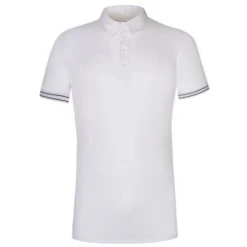 Cavalleria Toscana Men's Logo Stripe Comp Polo