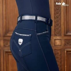 Full Seat Breeches - Fair Play Cleo Silicon - High-Quality Equestrian Apparel -Ride Strong Shop full seat breeches fair play cleo silicon high quality equestrian apparel southern sport horses 3